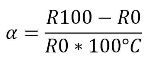 فرمول ضریب دما در PT100